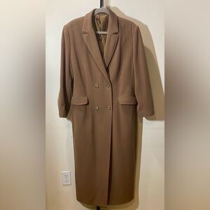 Reflection Wool Full-Length Coat with Tailored Style